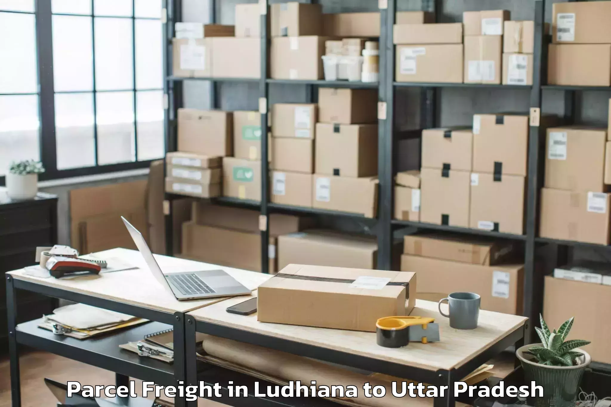 Ludhiana to Muhammadabad Gohna Parcel Freight Booking